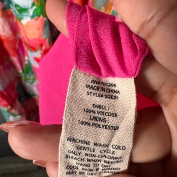 Soft Surroundings Evalina Maxi Dress 2X‎ Plus Floral Chiffon Tropical Feminine - Picture 8 of 9